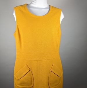 Worthington Retro in a Yellow Dress. Size 12 with pockets.
